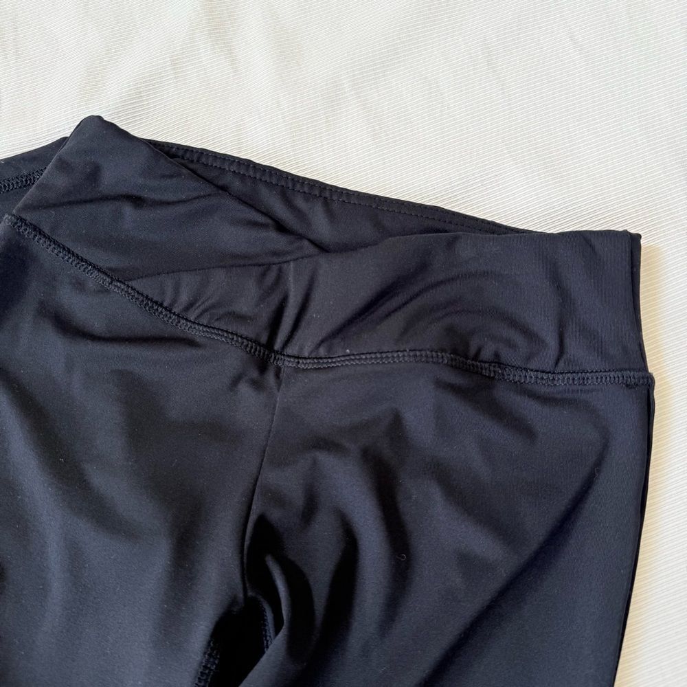 Electric Yoga Womens Leggings Sheer Striped Black Gym Casual Small S - Picture 2 of 5